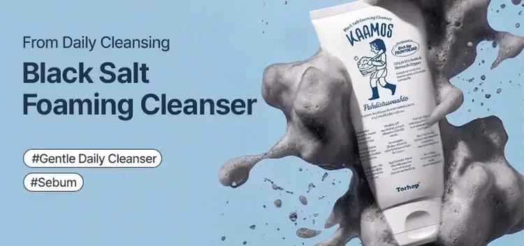 Torhop Kaamos Black Salt Foaming Cleanser 4.58 oz.(130g) detail 1
