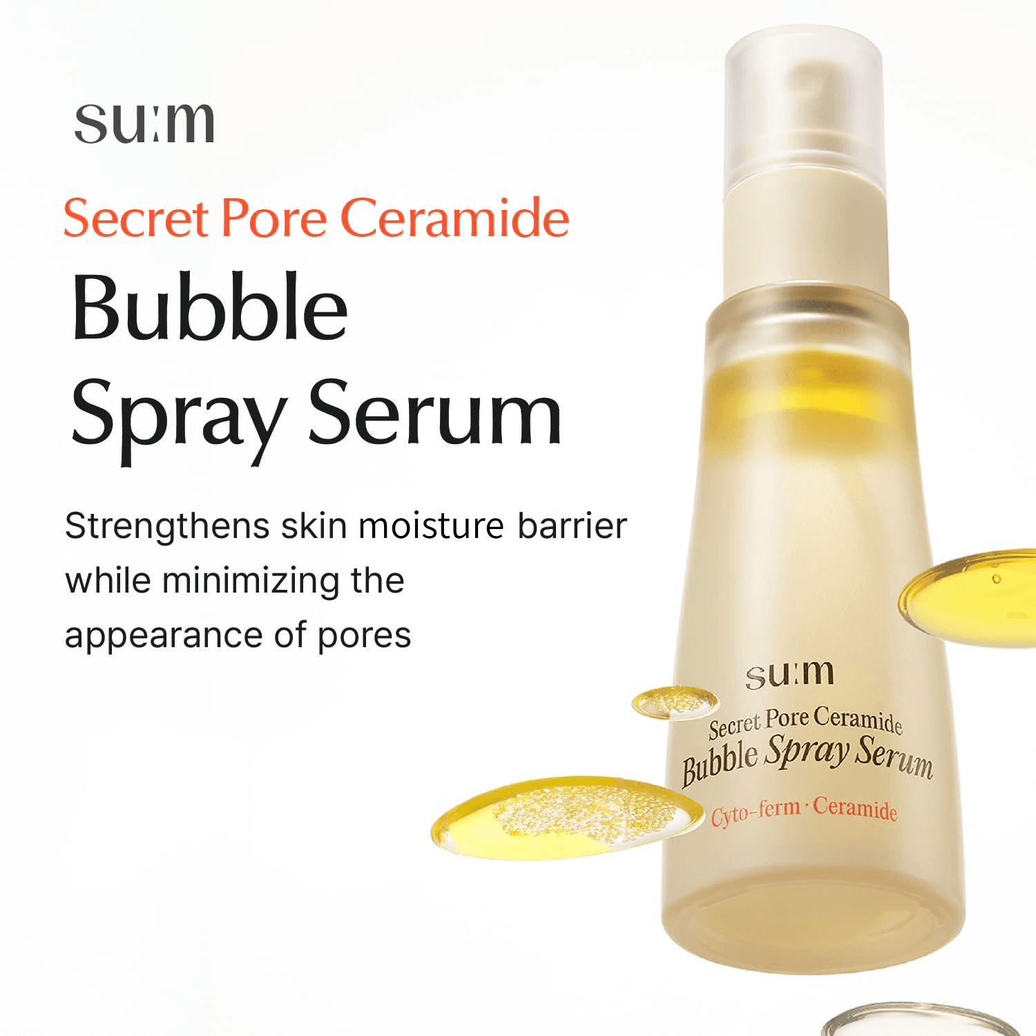 SU:M37 Secret Pore Ceramide Bubble Spray Serum 2.0 fl. oz.(60ml) detail 1
