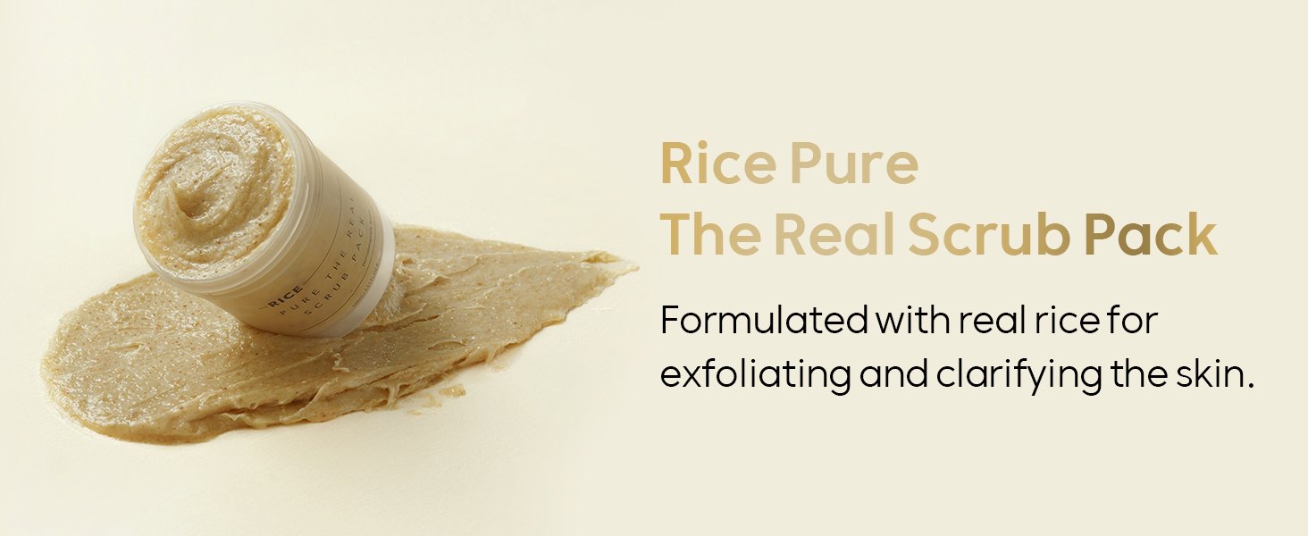 THANKYOU FARMER Rice Pure The Real Scrub Pack 3.38 fl. oz.(100ml) detail 1