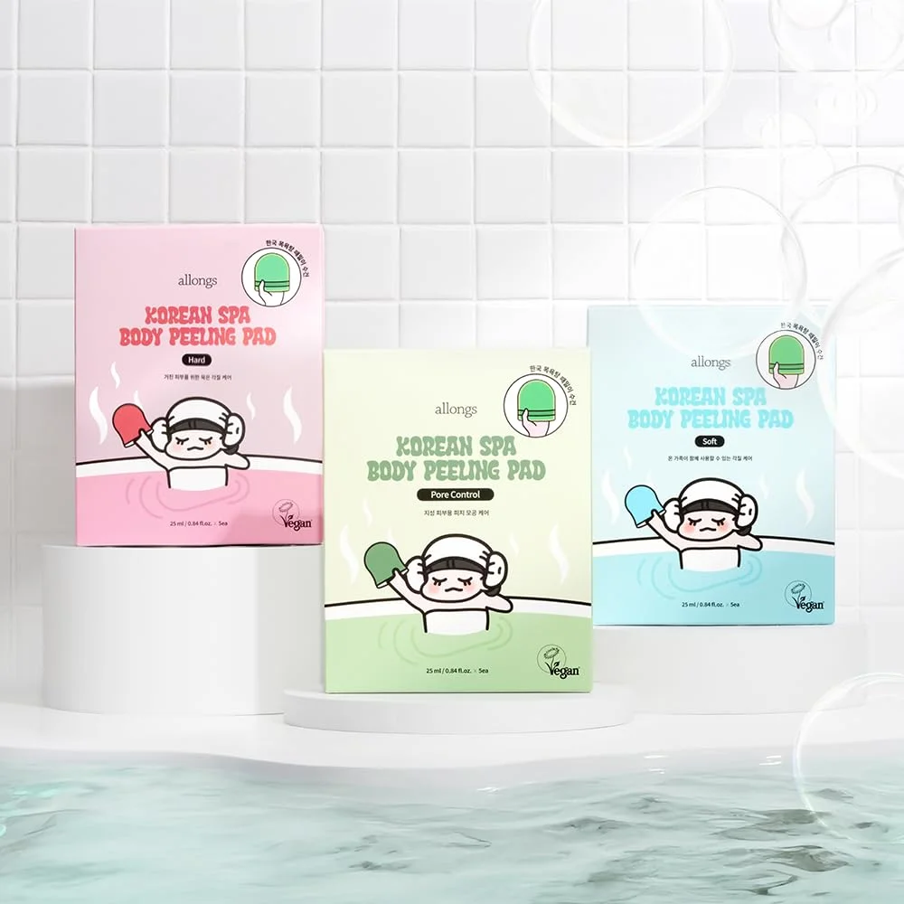 [3types] allongs Korean Spa Body Peeling Pad 0.84 fl. oz.(25ml) detail 1