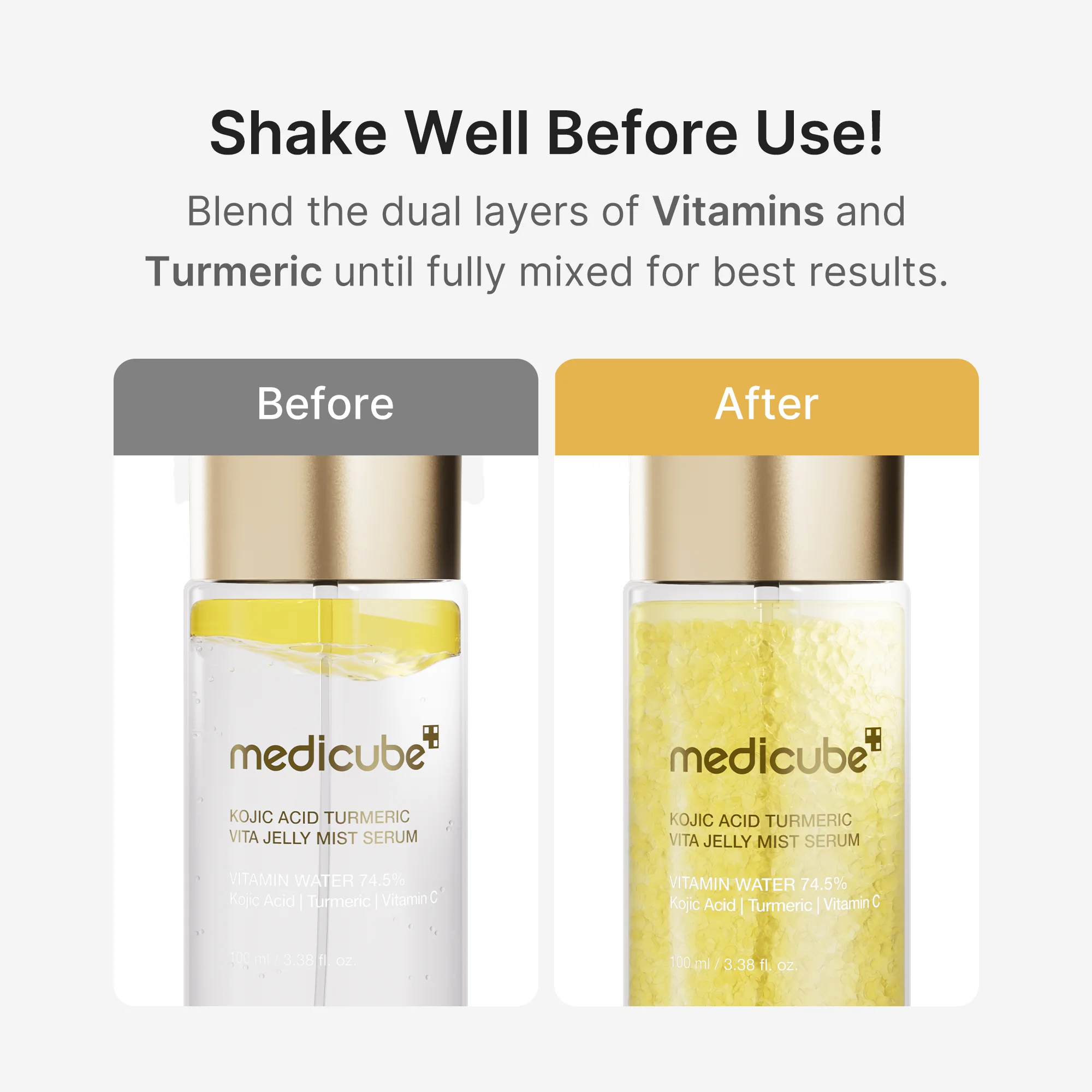 medicube Kojic Acid Turmeric Vita Jelly Mist Serum 3.38 fl. oz.(100ml) detail 4