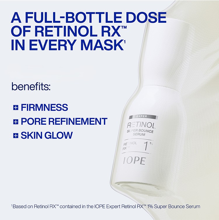 IOPE Expert Retinol Serum Hydrogel Mask 1ea 1.05 oz.(30g) | OLIVE