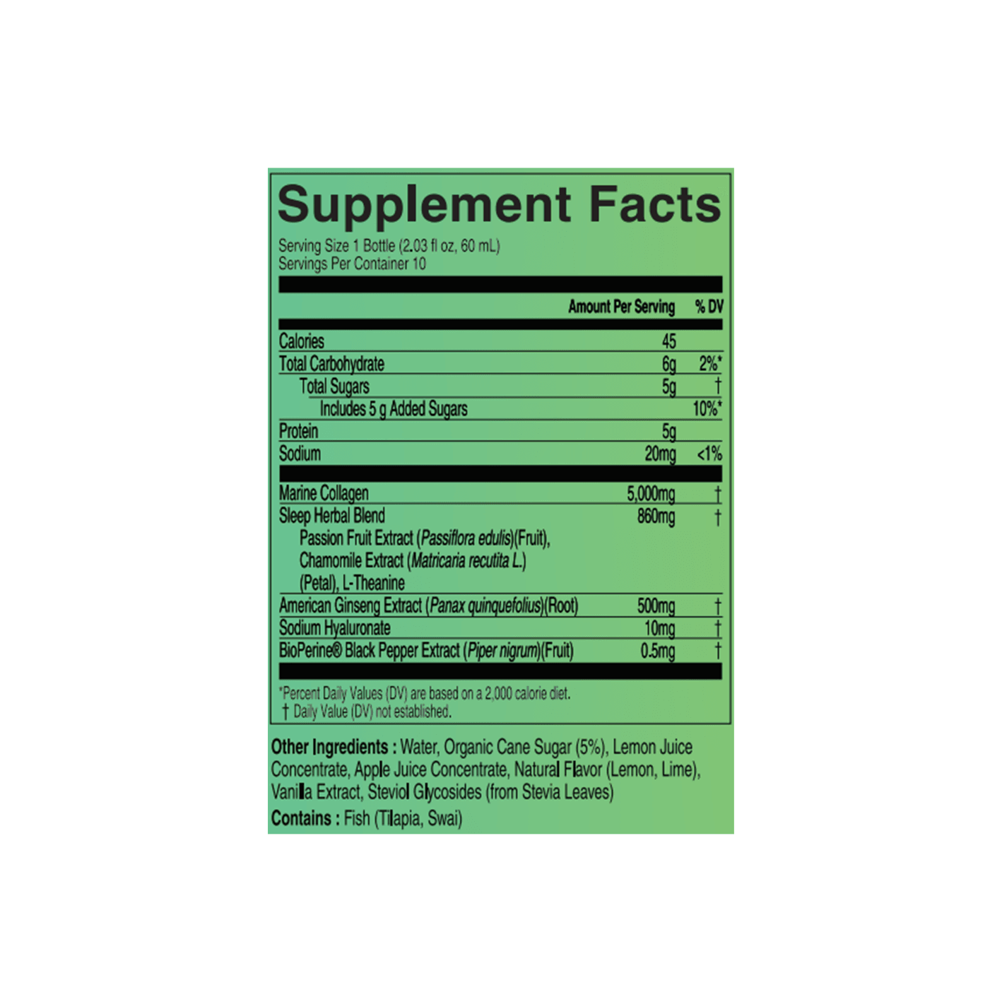 JUNG KWAN JANG Adapto Collagen Sleep Support 2.03 fl. oz.(60ml) x 10ea detail 2