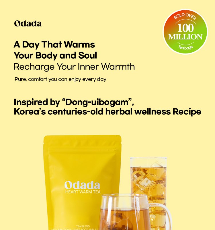 ODADA Heart Warm Tea 0.07 oz.(2g) x 24ea detail 1