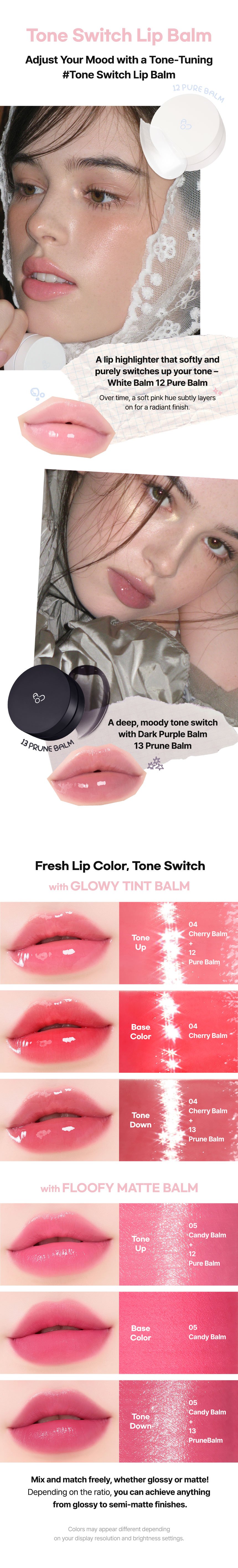 [5colors] AOU Glowy Tint Balm 0.12 oz.(3.5g) detail 4