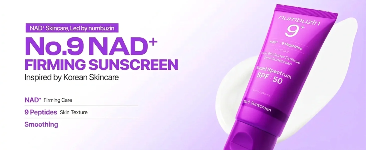 numbuzin 9+ NAD+ BIO Super Defense Glow Sunscreen Broad Spectrum SPF 50 1.69 fl. oz.(50ml) detail 1