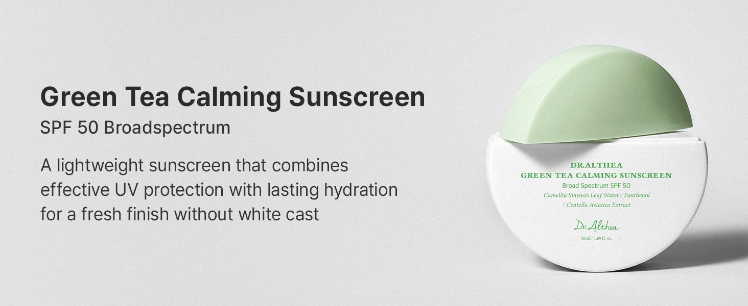 Dr.Althea Green Tea Calming Sunscreen 1.69 fl. oz.(50ml) detail 1