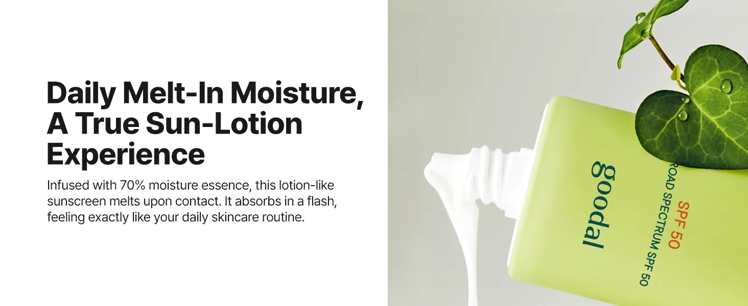 goodal Heartleaf Soothing Moisture Sunscreen 1.69 fl. oz.(50ml) detail 3