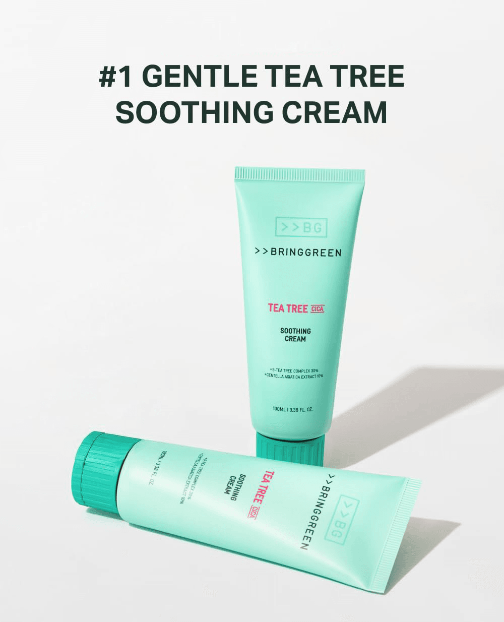BRING GREEN Tea Tree Cica Soothing Cream Plus 3.38 fl. oz.(100ml) detail 2