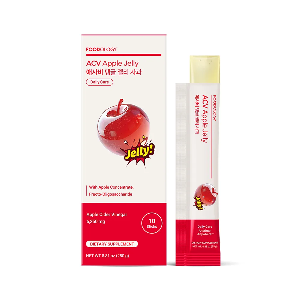 [2flavors] FOODOLOGY Acv Jelly 0.88 oz.(25g) x 10ea