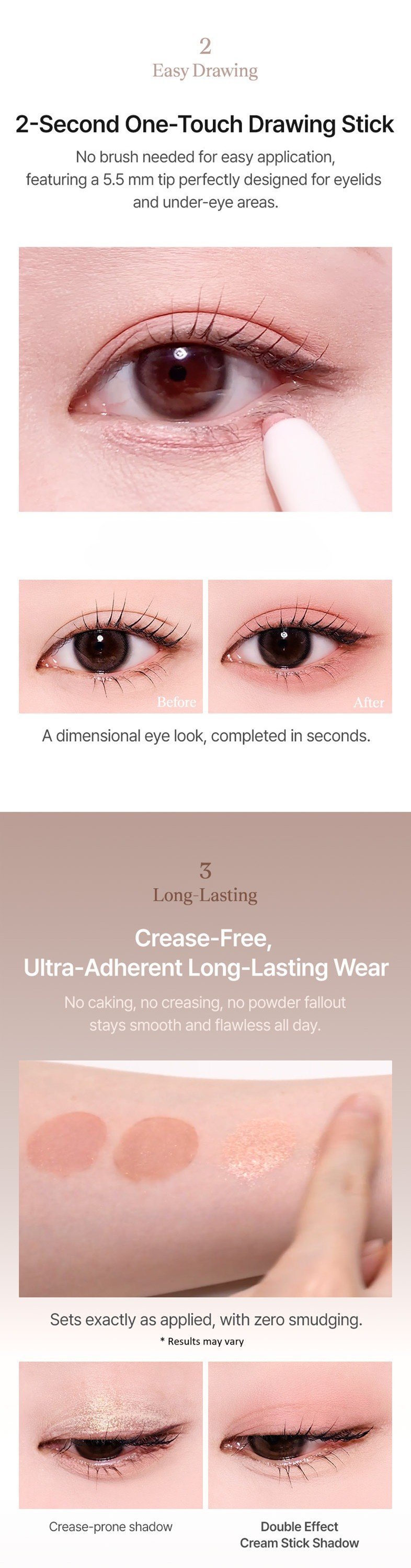 [4colors] SISTER ANN Double Effect Cream Stick Shadow 0.03 oz.(0.9g) detail 5