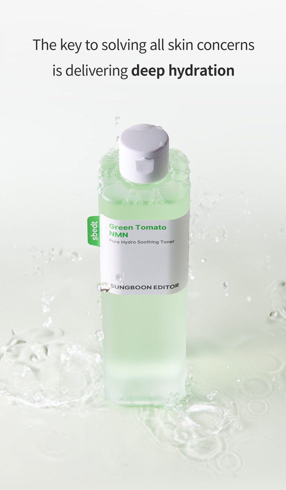 SUNGBOON EDITOR Green Tomato Nmn Pore Hydro Soothing Toner 12.34 fl. oz.(350g) detail 2