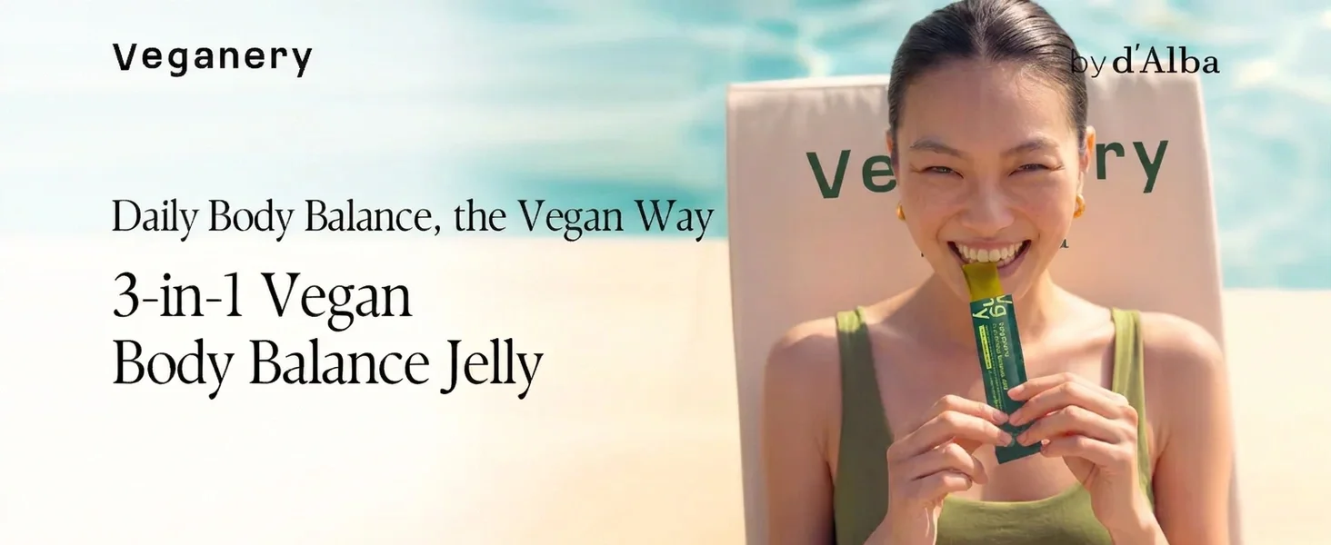 Veganery by d'Alba 3-in-1 Body Balance Jelly Dietary Supplement 0.41 oz.(20g) x 14ea detail 1