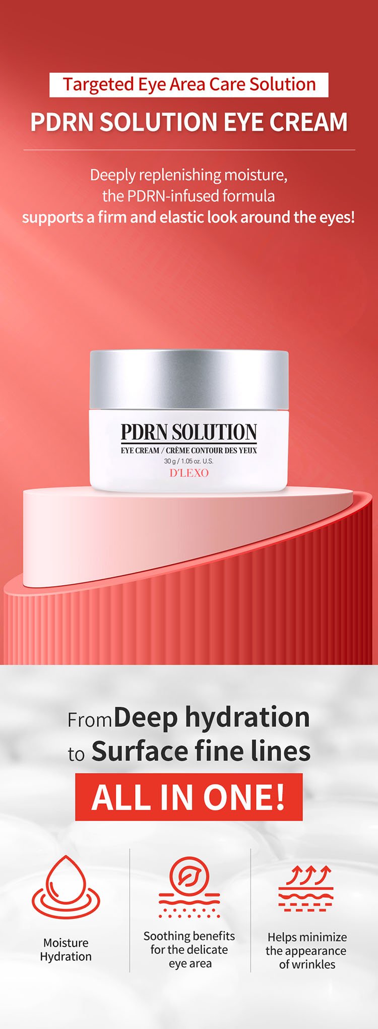 D'Lexo PDRN Solution Eye Cream 1.05 oz.(30g) detail 1