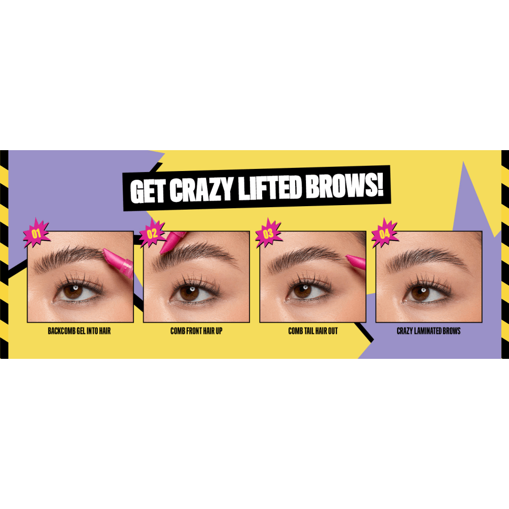 NYX Professional Makeup The Brow Glue- Brow Makeup The Brow Glue Crazy Lift, Clear 0.23 fl. oz.(7ml) detail 1