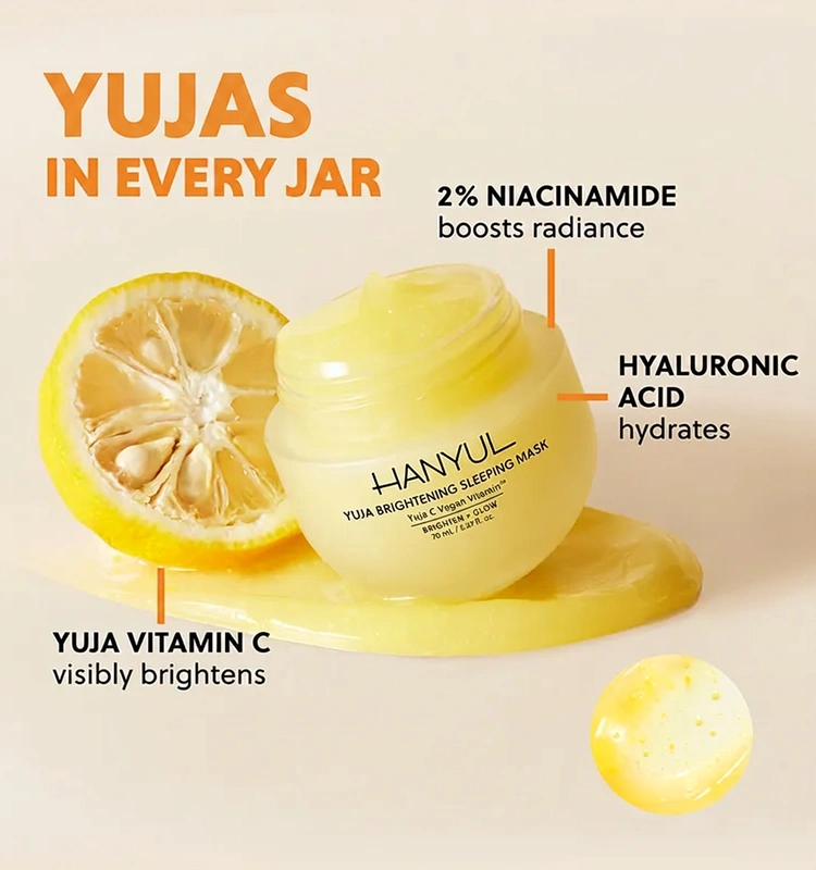 HANYUL Yuja Brightening Sleeping Mask 2.37 fl. oz.(70ml) | OLIVE