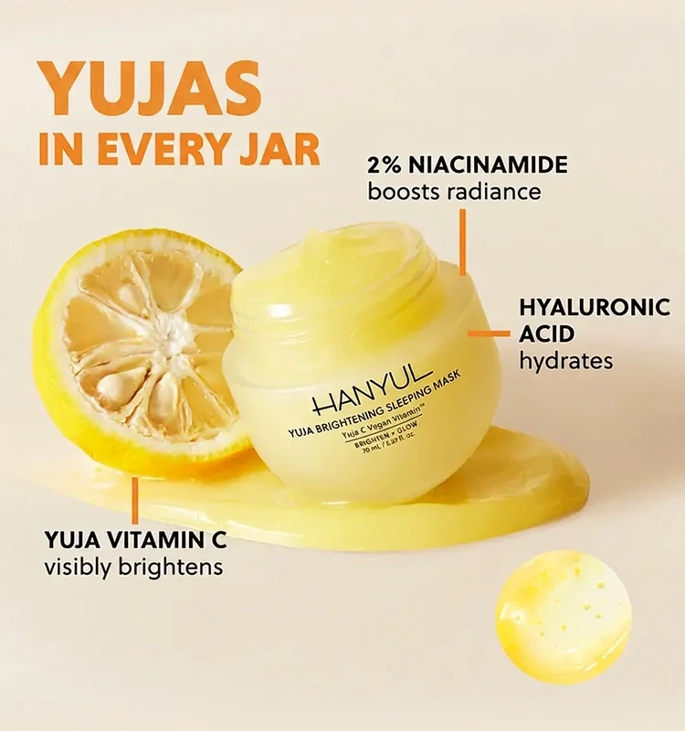 HANYUL Yuja Brightening Sleeping Mask 2.37 fl. oz.(70ml) detail 2