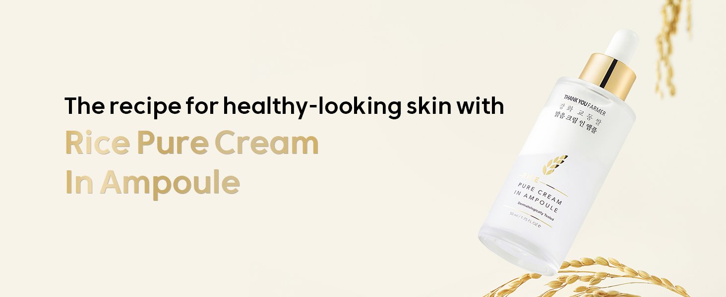 THANKYOU FARMER Rice Pure Cream In Ampoule 1.75 fl. oz.(50ml) detail 1