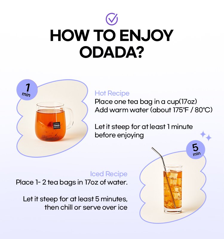 ODADA Purple Moon Tea 0.05 oz.(1.5g) x 24ea detail 5