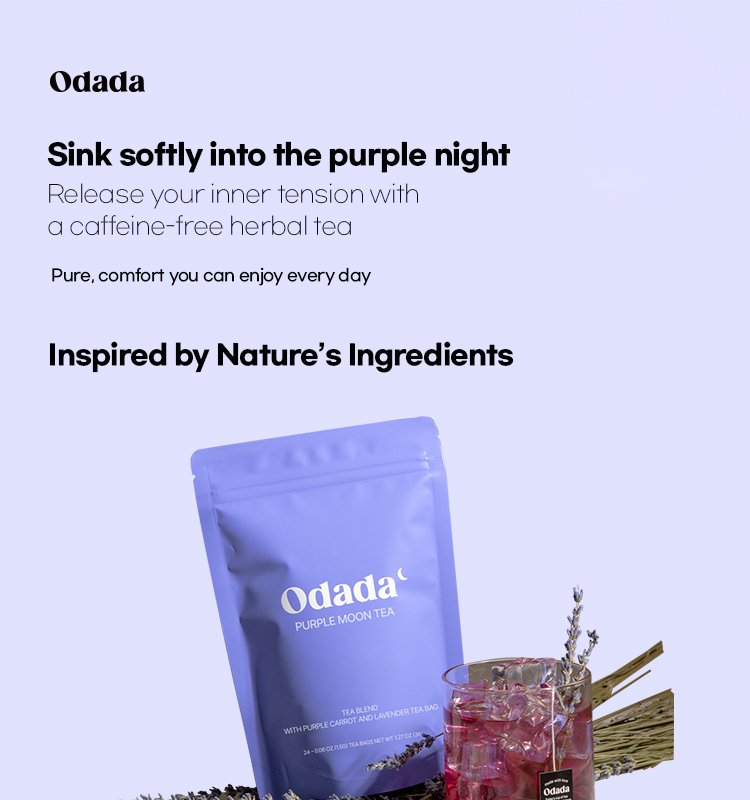 ODADA Purple Moon Tea 0.05 oz.(1.5g) x 24ea detail 1