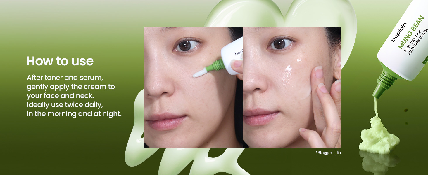 beplain Mung Bean Pore Tight-up Soothing Cream 2.02 fl. oz.(60ml