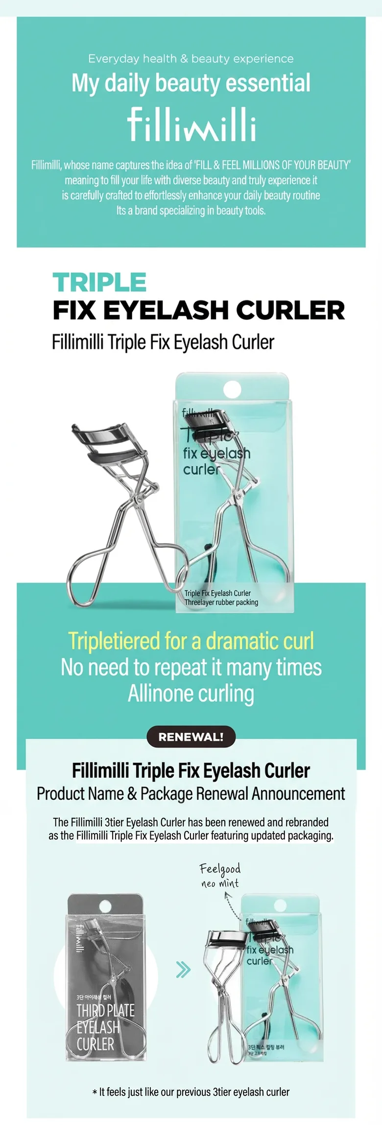 Fillimilli Wide Fit Eyelash Curler 24r (1ea) detail 2