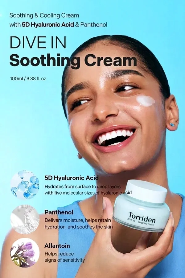 Torriden Dive-in Hyaluronic Acid Soothing Cream 3.38 fl. oz.(100ml) detail 1