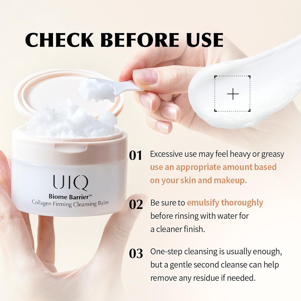 UIQ Biome Barrier™ Collagen Firming Cleansing Balm 3.4 oz.(100ml) detail 6