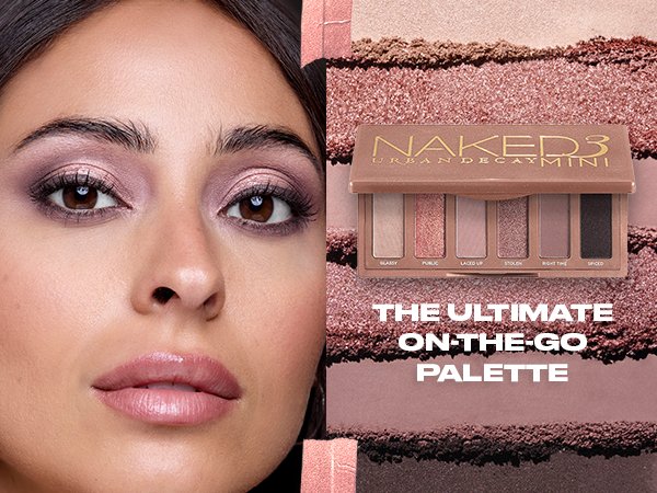 Urban Decay Mini Naked3 Eyeshadow Palette Medium Tones 0.21 oz.(6g) detail 1