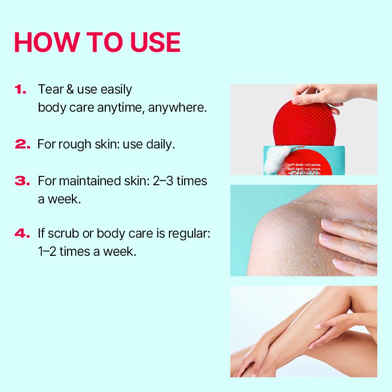 laundryou Soft Body Red Glove Clean 0.77 fl. oz.(23ml) x 5ea detail 4