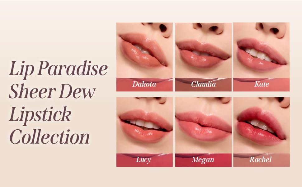 [2colors] DEAR DAHLIA Sheer Dew Lipstick 0.12 oz.(3.5g) detail 3