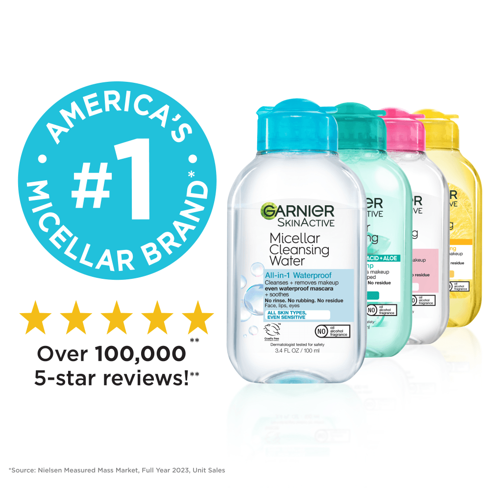 Garnier Skinactive Micellar Cleansing Water Waterproof 3.4 oz.(100ml) detail 6