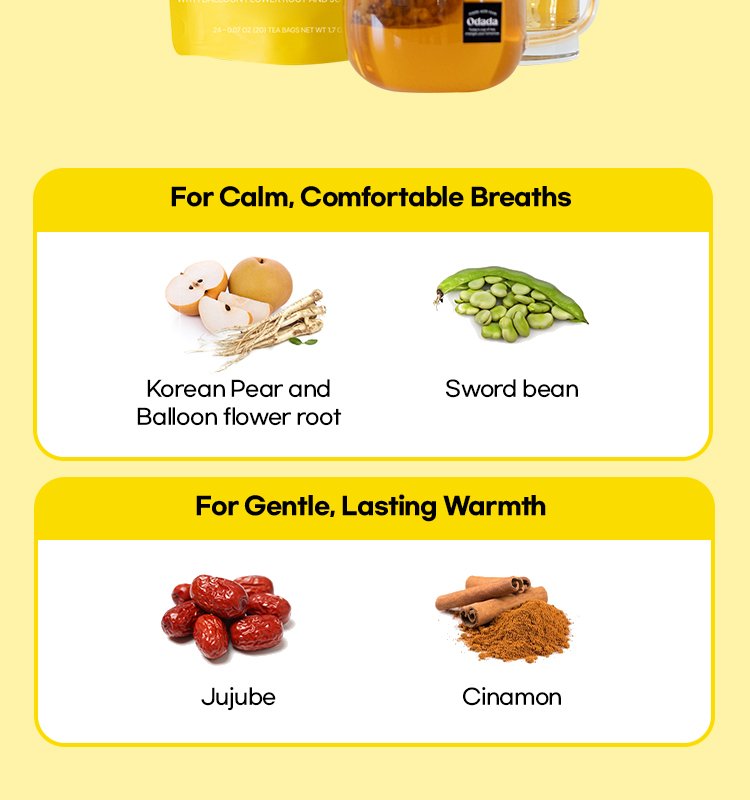 ODADA Heart Warm Tea 0.07 oz.(2g) x 24ea detail 2