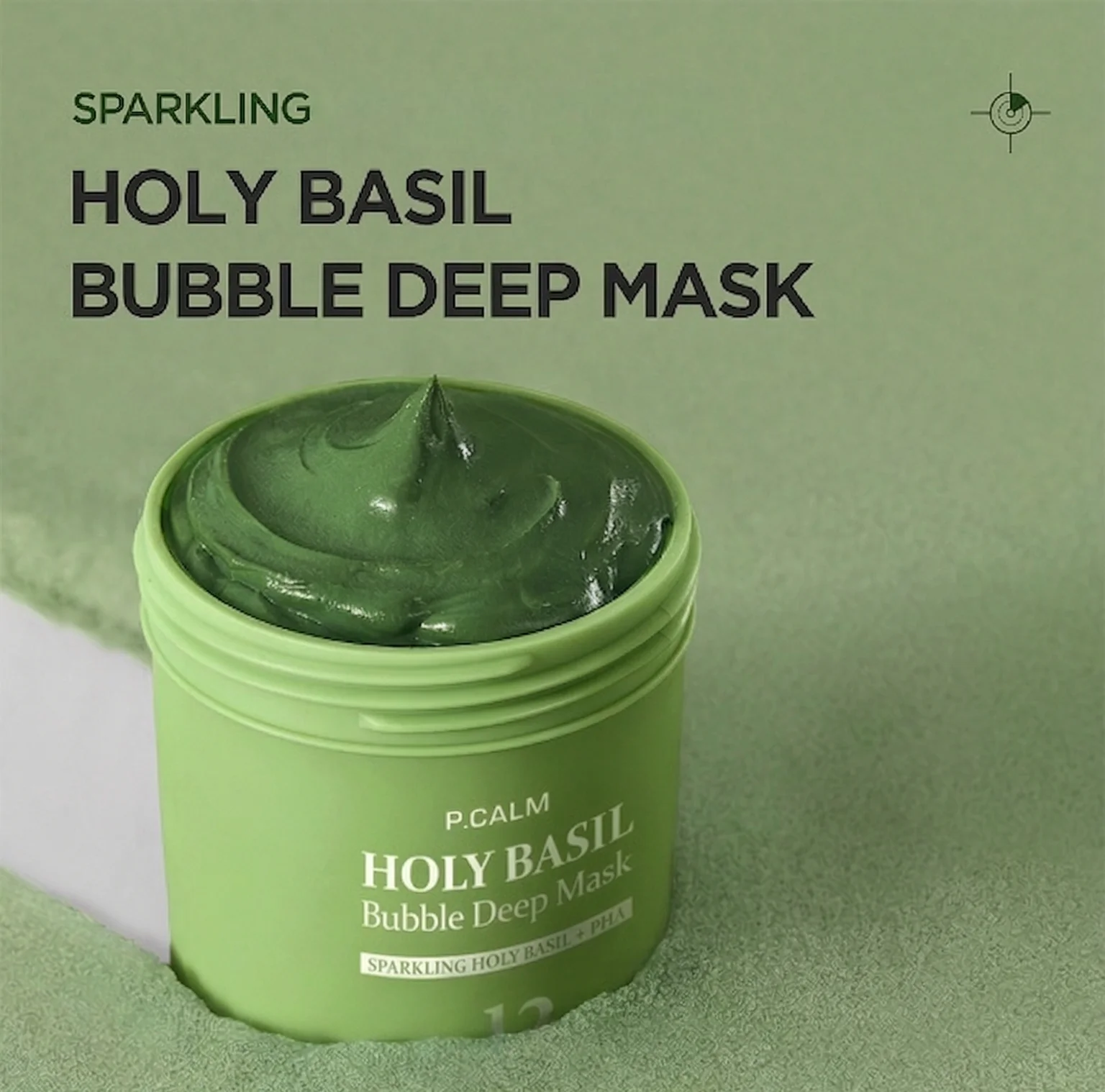 P.CALM Holy Basil Bubble Deep Mask 3.17 oz.(90g) detail 1