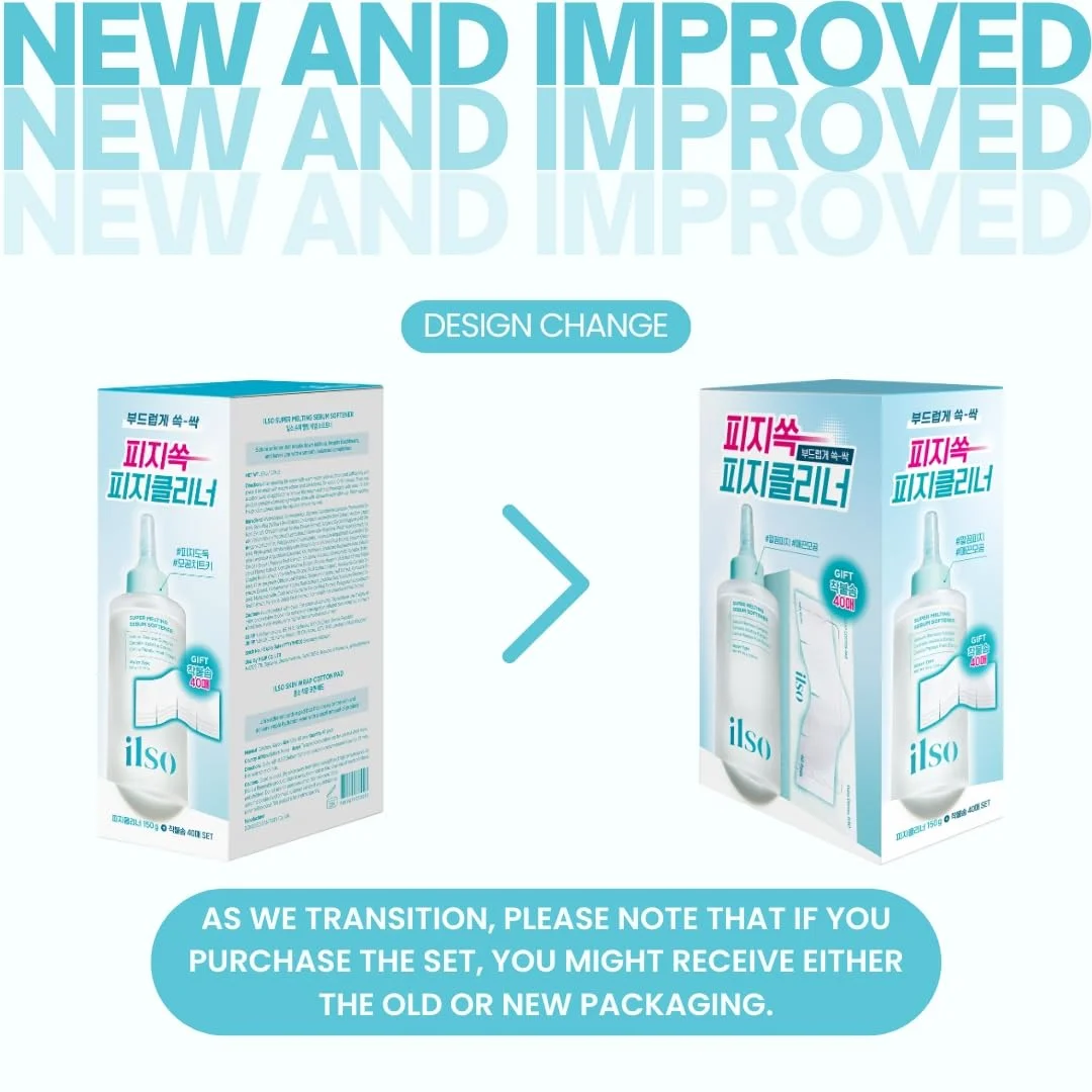 ilso Super Melting Sebum Softener 5.29 oz.(150ml) (+skin Wrap Cotton Pad 40ea) detail 6