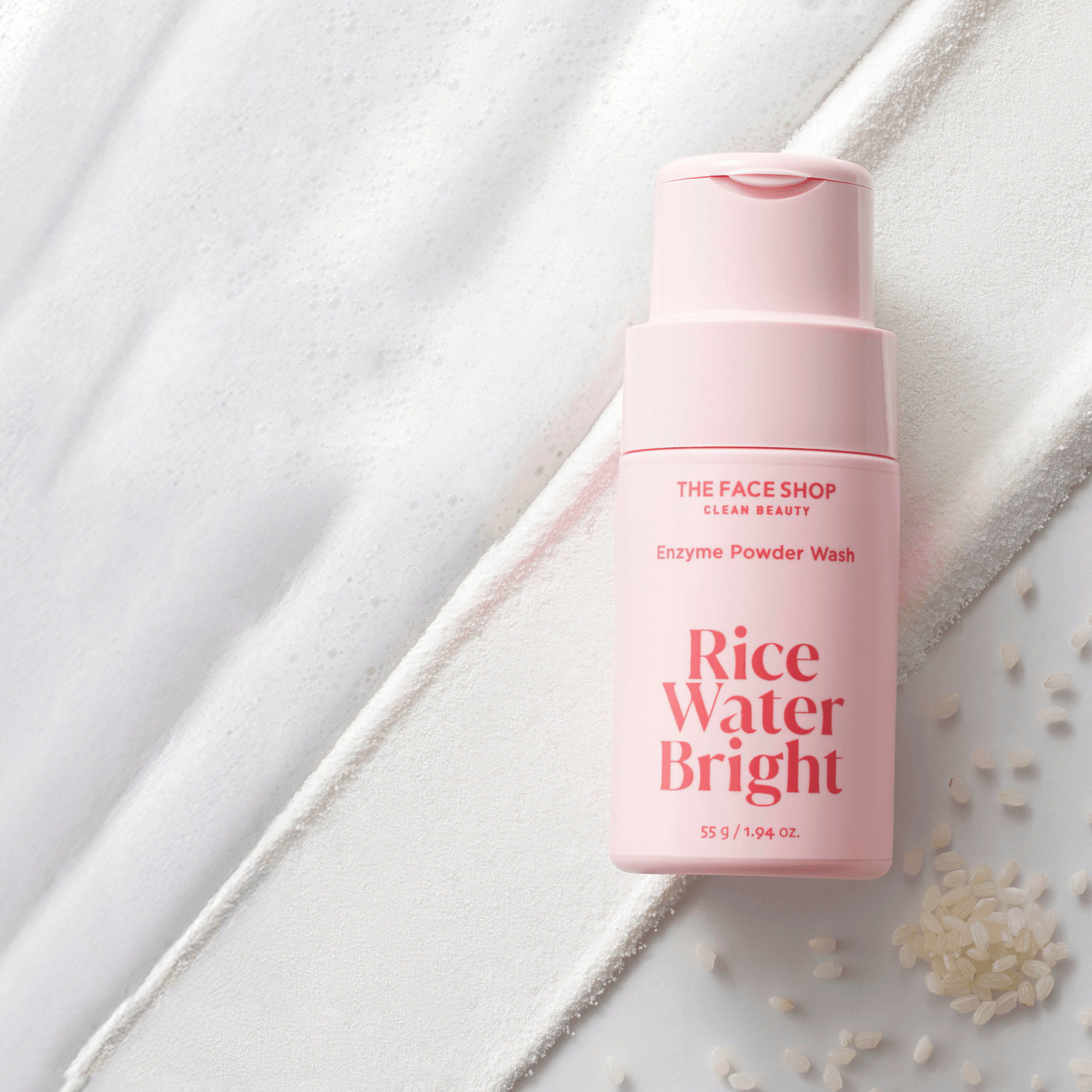 THE FACE SHOP Rice Water Bright Enzyme Powder Wash 1.94 oz.(55g) detail 1
