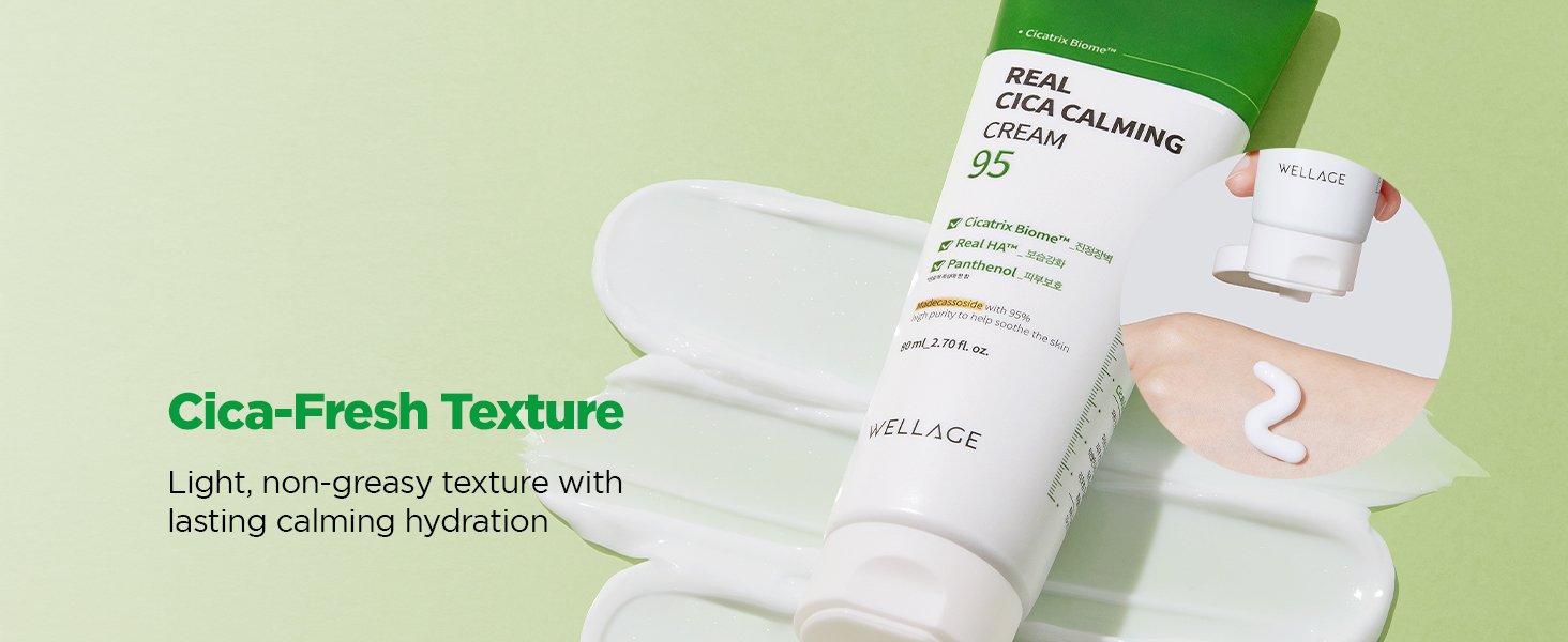 Wellage Real Cica Calming 95 Cream 2.71 fl. oz.(80ml) detail 2