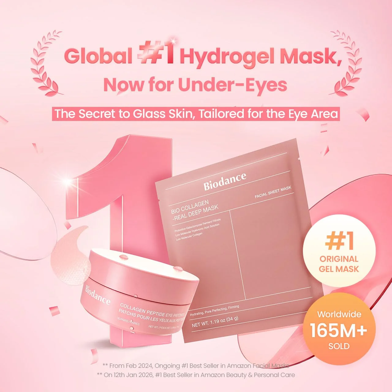 Biodance Collagen Peptide Eye Patches 2.99 oz.(85g) x 30ea detail 1