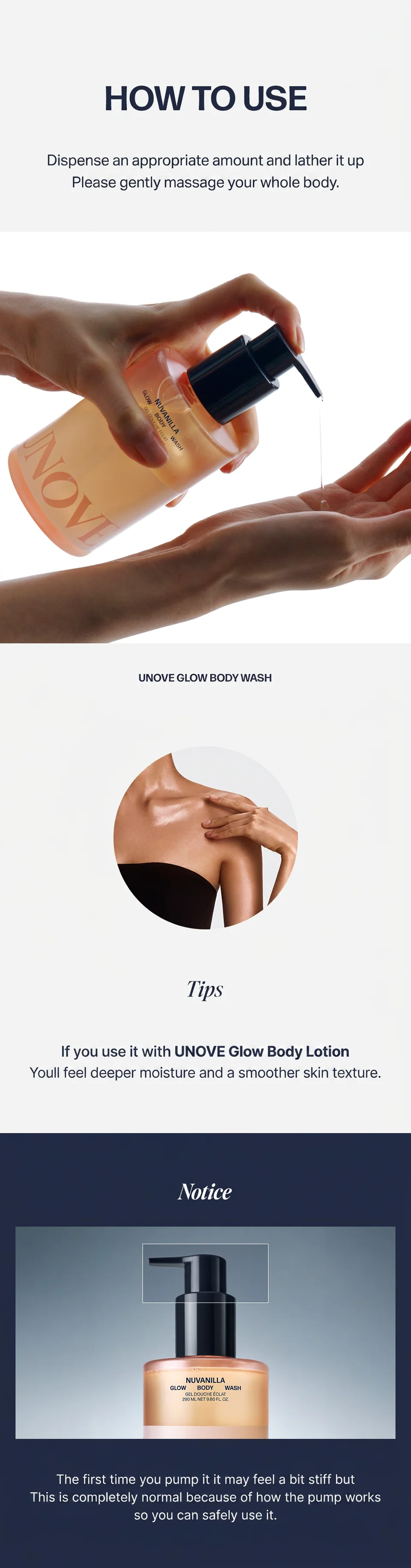[2scents] UNOVE Glow Body Wash 9.8 fl. oz.(290ml) detail 14