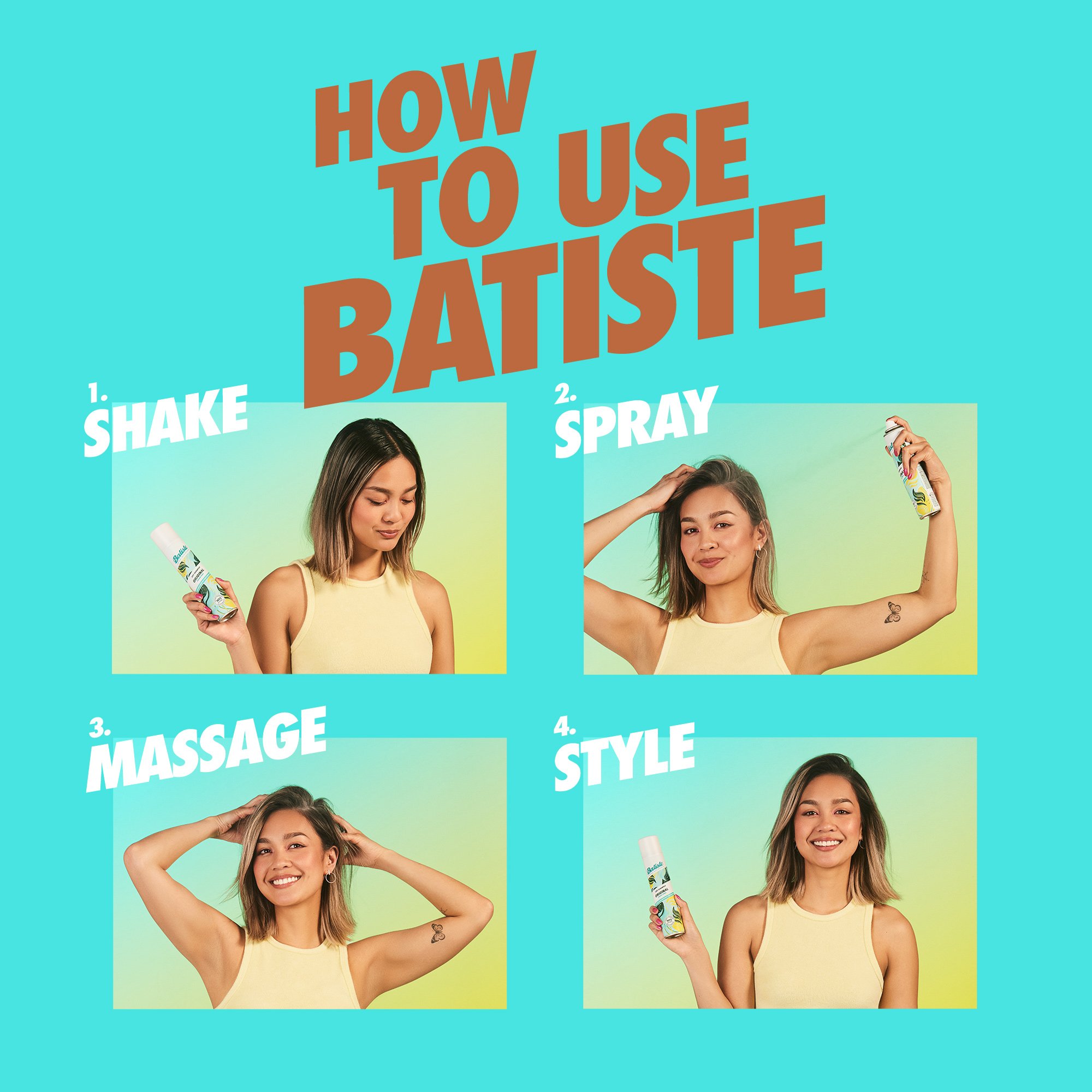 Batiste Dry Shampoo For Dark Hair, Mini 1.06 oz.(30g) detail 1