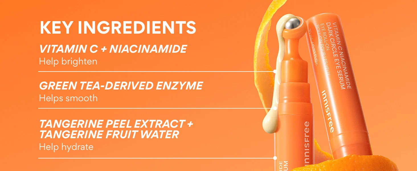 innisfree Vitamin C Niacinamide Dark Circle Eye Serum 0.33 fl. oz.(10ml) detail 5