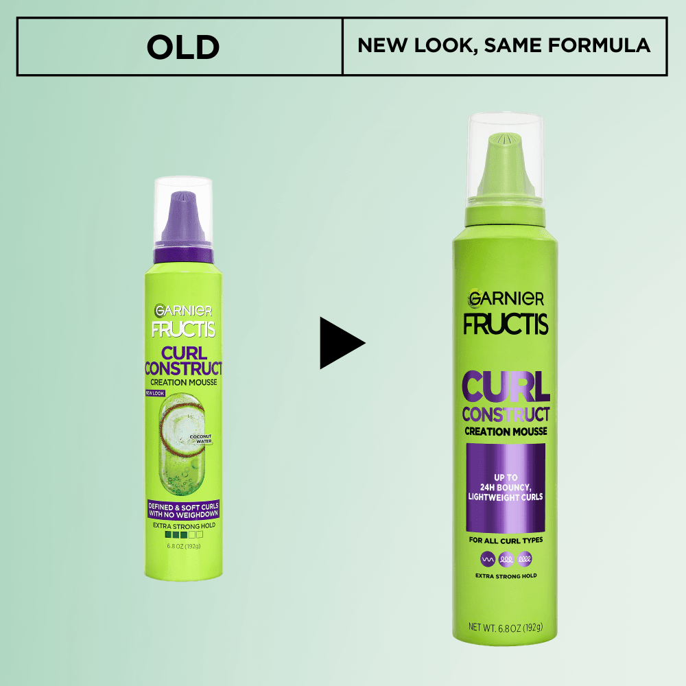 Garnier Fructis Curl Construct Creation Mousse With Coconut Water 6.8 oz.(192g) detail 1
