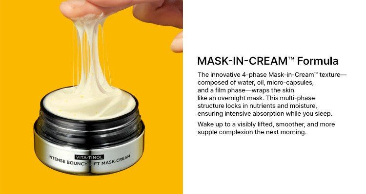 prmr Vitatinol Intense Bouncy Lift Mask Cream 1.01 fl. oz.(30ml) Refill detail 2