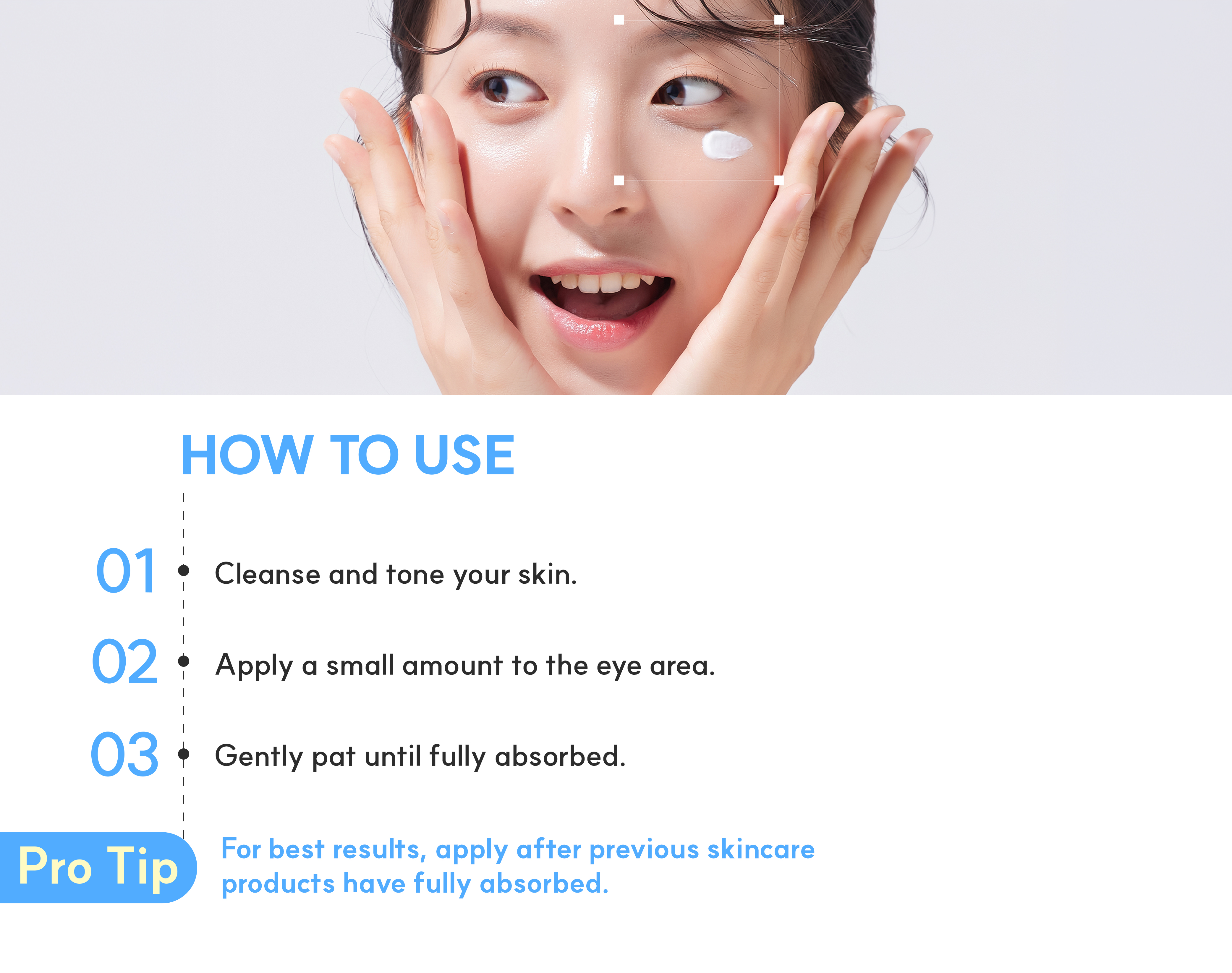 S.NATURE Aqua Squalane Panthenol Eye Cream For Face Balm 0.88 oz.(25g) detail 4