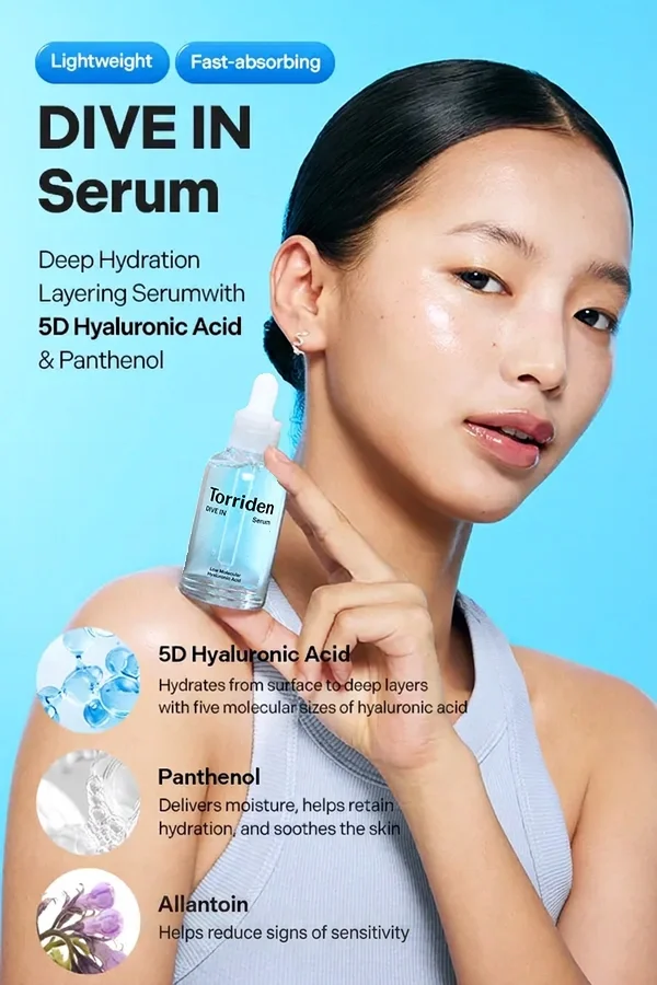 Torriden Dive-in Low Molecule Hyaluronic Acid Serum 1.69 fl. oz