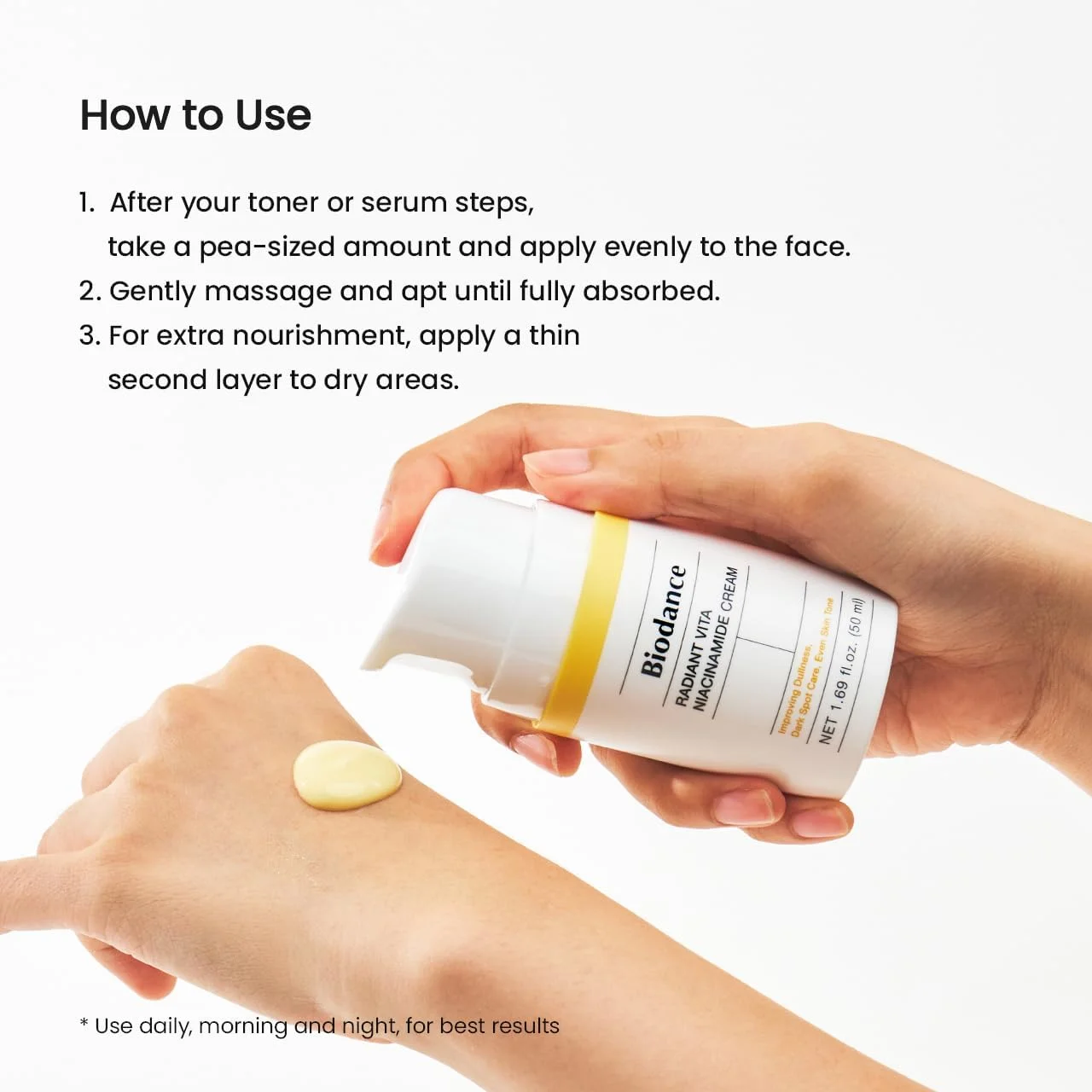 Biodance Radiant Vita Niacinamide Cream 1.69 fl. oz.(50ml) detail 7