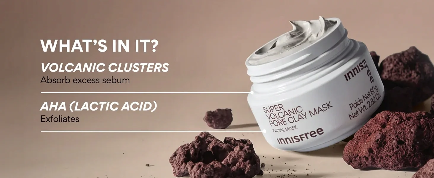 innisfree Super Volcanic Pore Clay Mask 2.82 oz.(80g) detail 4