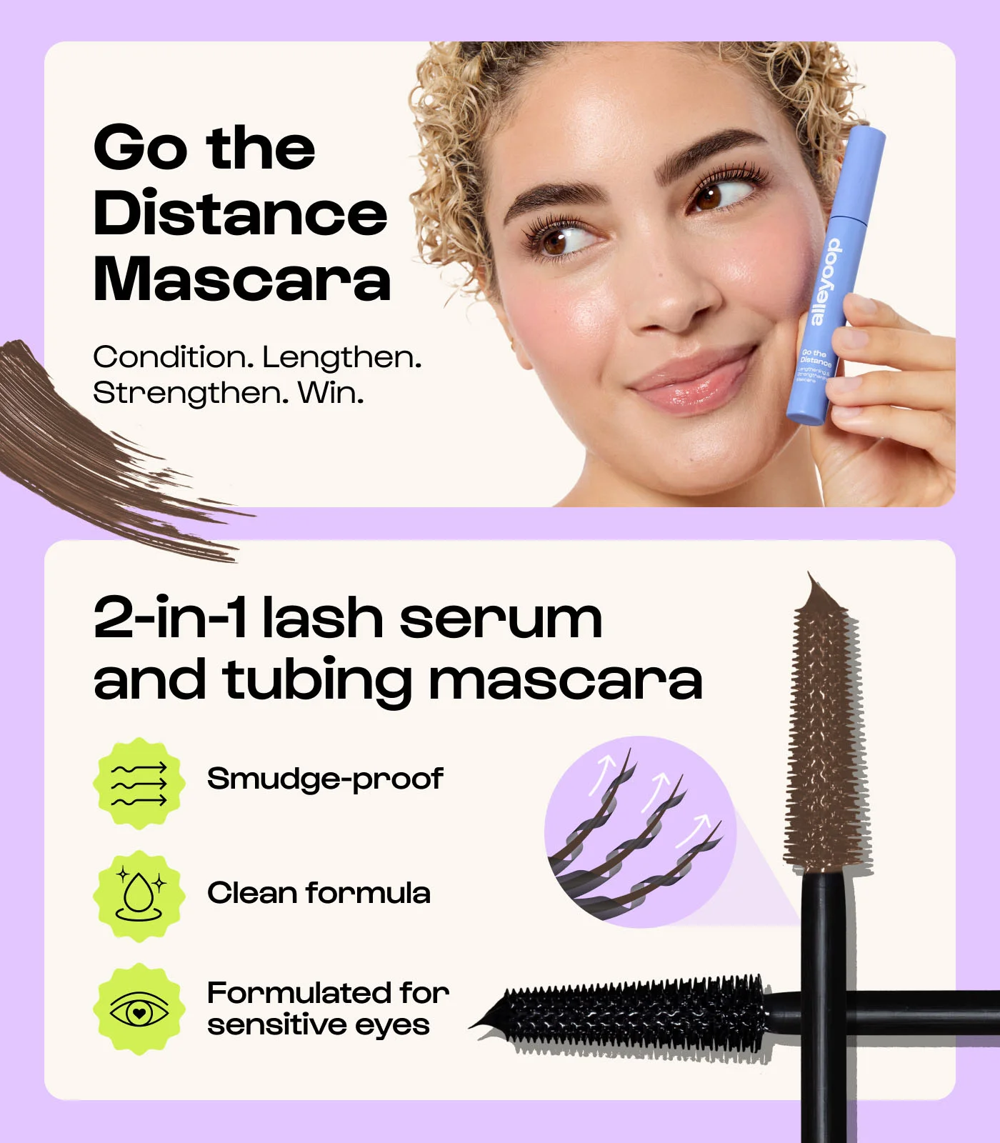 [2colors] Alleyoop Go the Distance Tubing Mascara 0.13 fl. oz.(4ml) detail 1