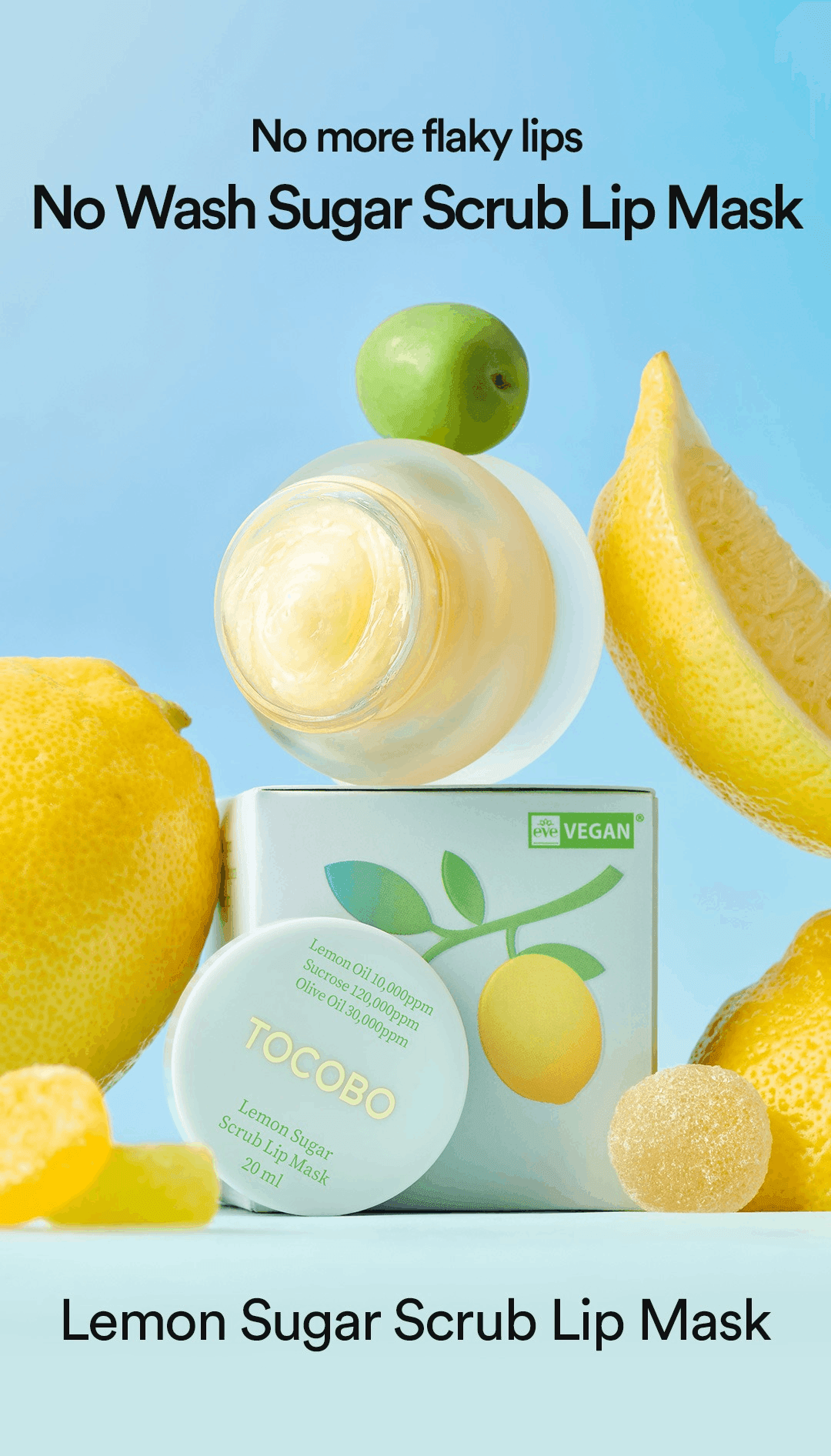 TOCOBO Lemon Sugar Scrub Lip Mask 0.67 oz.(20ml) detail 1