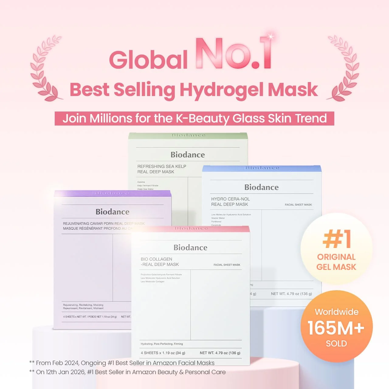 Biodance Bio Collagen-Real Deep Mask 1.19 oz.(34g) x 4ea detail 1